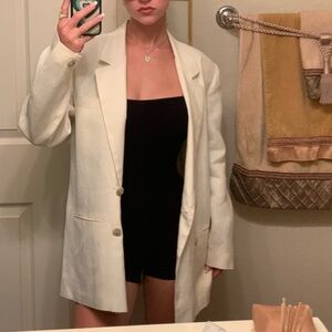 Character Linen Cream Blazer